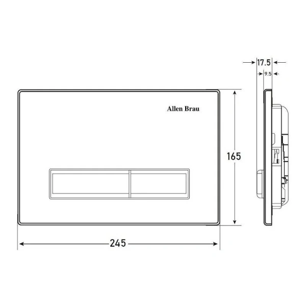 Клавиша смыва Allen Brau Fantasy хром - фото 2