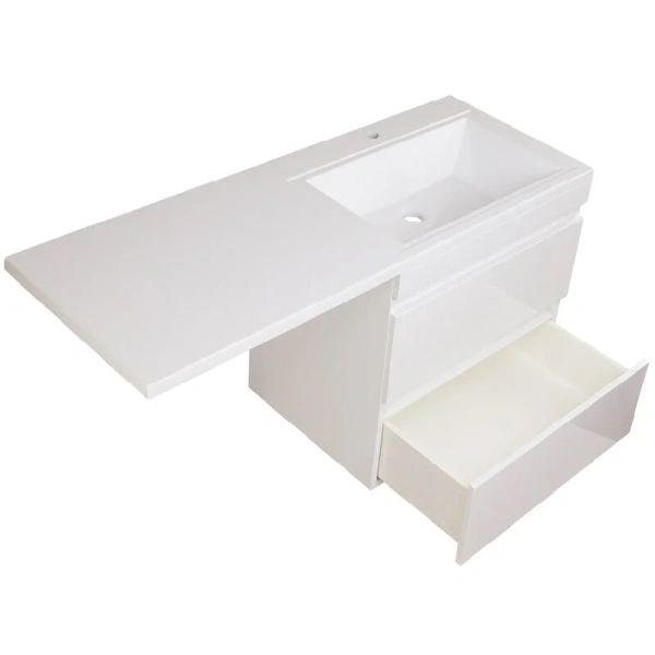 Тумба с раковиной подвесная Style Line Даллас СС-00002337 140 см МДФ - фото 4