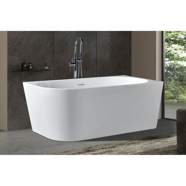 Ванна акриловая Royal Bath Riva RB610310L-GD-GD/RB610310R-GD, 150 x 75 см, левая/правая, цвет белый - фото 2