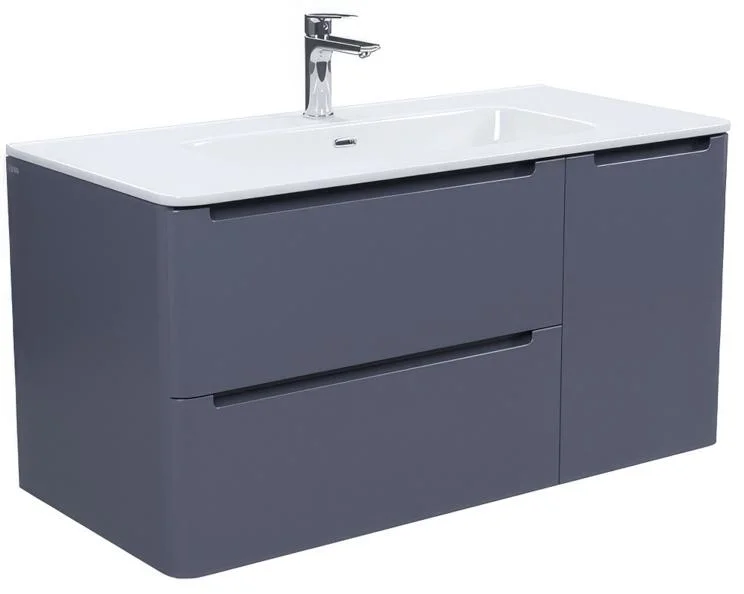 Тумба под раковину подвесная IDDIS Edifice 100 см темно-серая, 100 см - фото 6