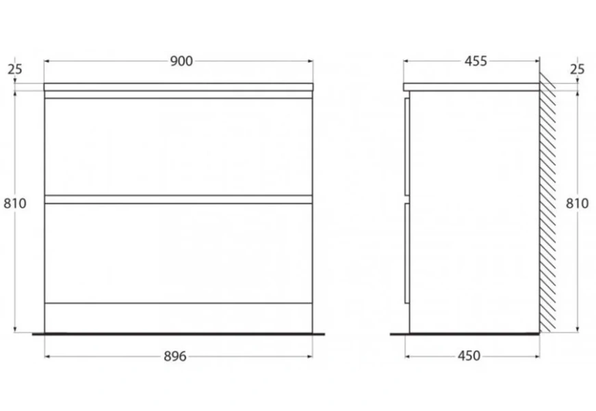 Тумба под раковину напольная BelBagno Albano 90 см сосна - фото 2