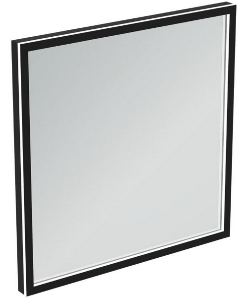 Зеркало с подсветкой Ideal Standard Conca 60 см в черной раме - фото 1