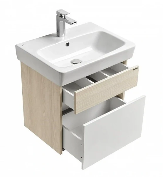 Тумба с раковиной подвесная Акватон Верди 1A206701VDAV0 60 см с двумя выдвижными ящиками - фото 3