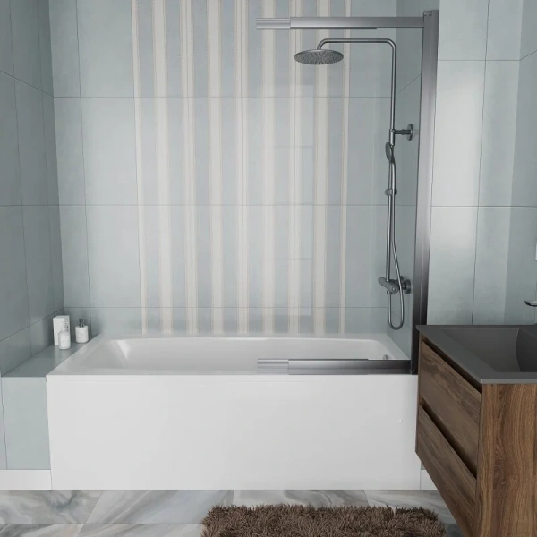 Ванна акриловая Vincea VBT-2S170, 170 x 75 см, без опоры, белый - фото 1