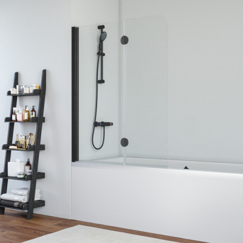 Душевая шторка на ванную стекло прозрачное Vegas-glass E2V 120 01 L - фото 1