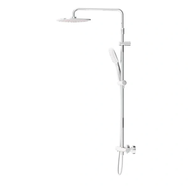 Душевая стойка Damixa Option с термостатом, квадратная, со смесителем - фото 8