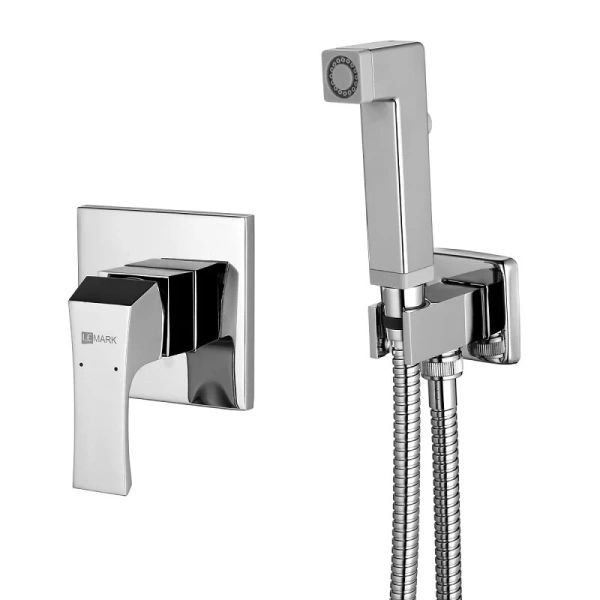 Смеситель встраиваемый с гигиеническим душем Lemark Unit LM4519C - фото 1