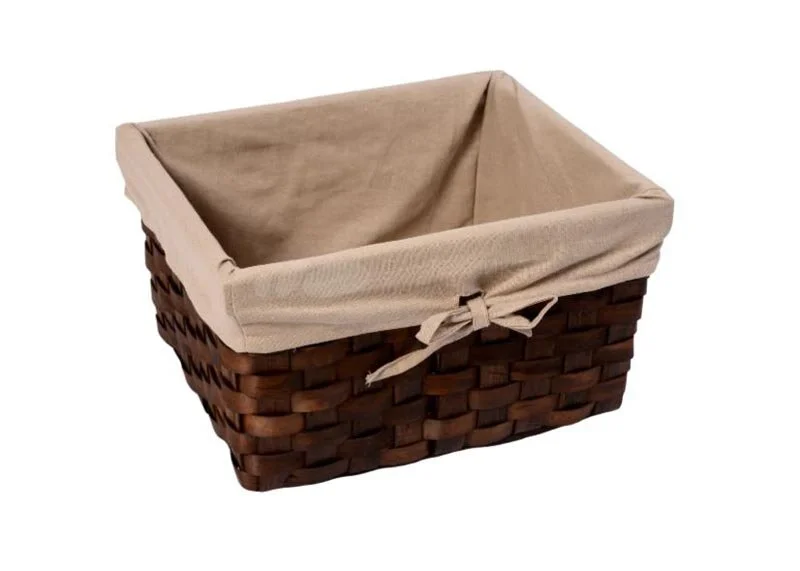 Корзина для белья WasserKRAFT Berkel темно-коричневая - фото 1