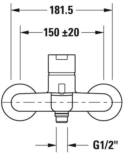 Смеситель Duravit B.2 B25230000010 для ванны - фото 2