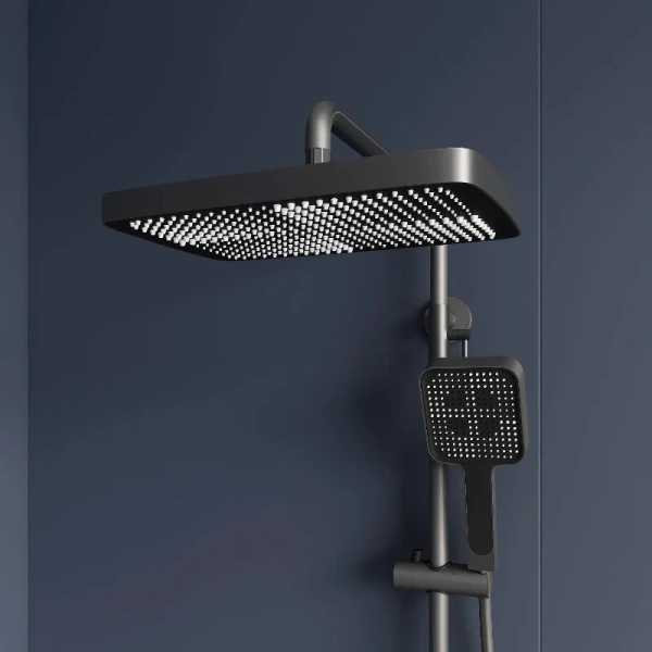 Душевая стойка RGW Shower Panels серая, с изливом - фото 5