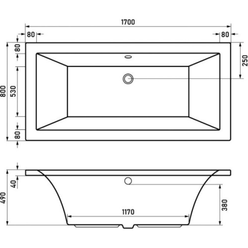 Схема, без гидромассажа, недорогие, большие, глубокие - фото 6
