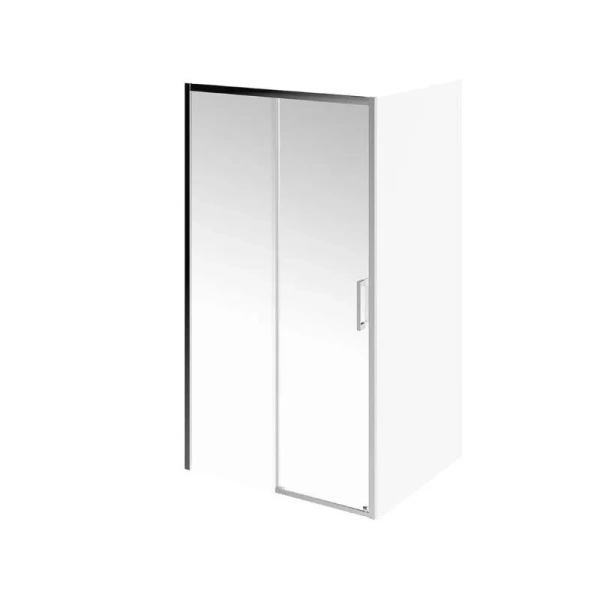 Душевая дверь в нишу Kerama Marazzi Vetro 110 см профиль хром - фото 3