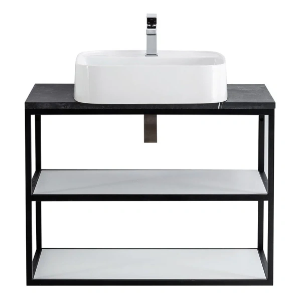 Каркас под раковину подвесной Cezares Cadro 80 см двухъярусный - фото 1