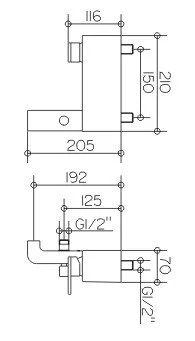 Смеситель для ванны Keuco Edition 300 53020 - фото 2