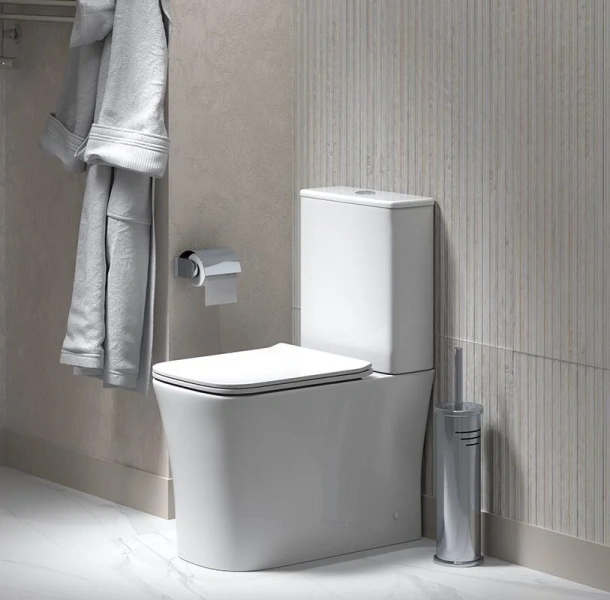 Унитаз компакт Grossman Classic безободковый, недорогие, безободковые, сиденье с микролифтом , с антивсплеском, компакт, низкие - фото 6