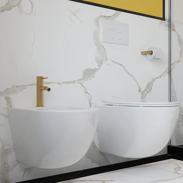 Биде подвесное Aqueduto Ovo белое глянцевое, белые - фото 6