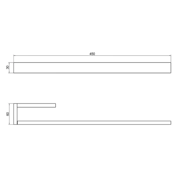 Полотенцедержатель Timo Petruma хром - фото 2