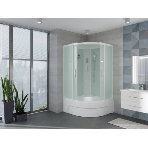 Душевая кабина Erlit Comfort 120х120 см стекло матовое, с раздвижными дверьми - фото 6