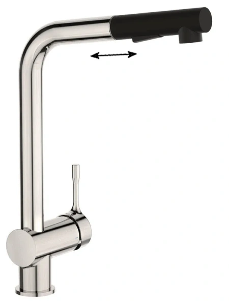 Смеситель для кухни Ideal Standard Ceralook с выдвижным изливом, хром - фото 1