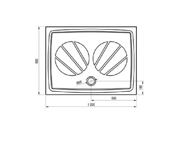 Душевой поддон Ravak Galaxy Pro Gigant Pro 120x90 см черный матовый - фото 2