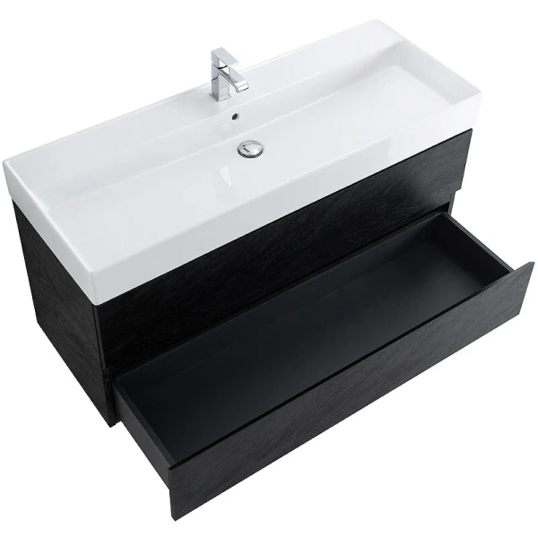Тумба под раковину подвесная Cezares Molveno 120 см nero, черная - фото 7