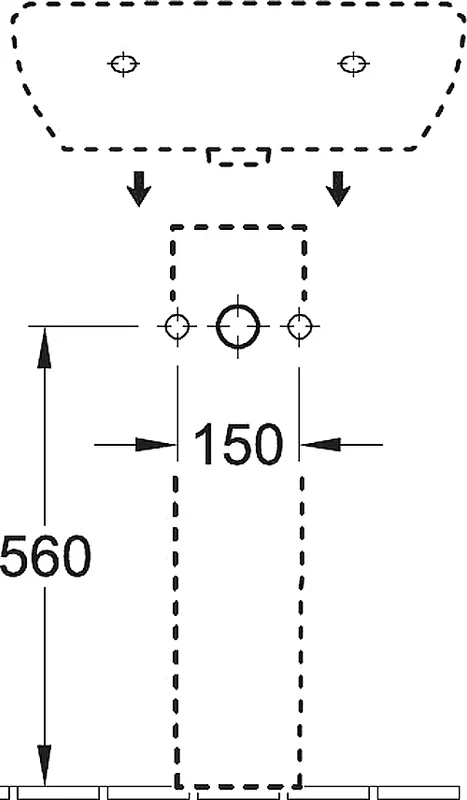 Пьедестал для раковины Villeroy & Boch O.novo альпийский белый - фото 3