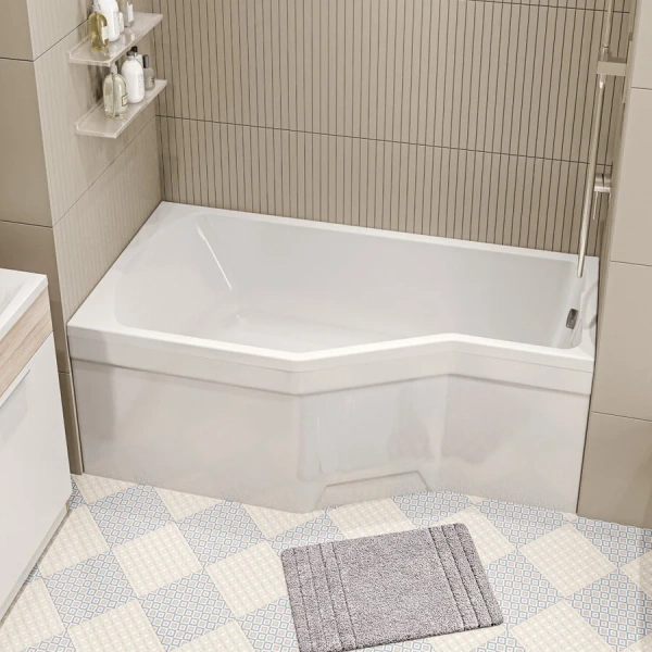 Ванна акриловая Creto Karmen 33-15075L/33-15075R, 150 x 75, левая/правая, белый, белые - фото 8