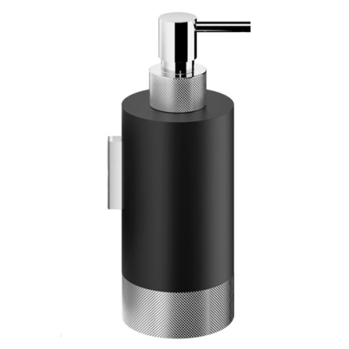 Дозатор для мыла Decor Walther Club черный матовый/хром - фото 1