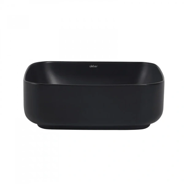 Раковина Abber Rechteck 38,5 см черная матовая, черные - фото 4