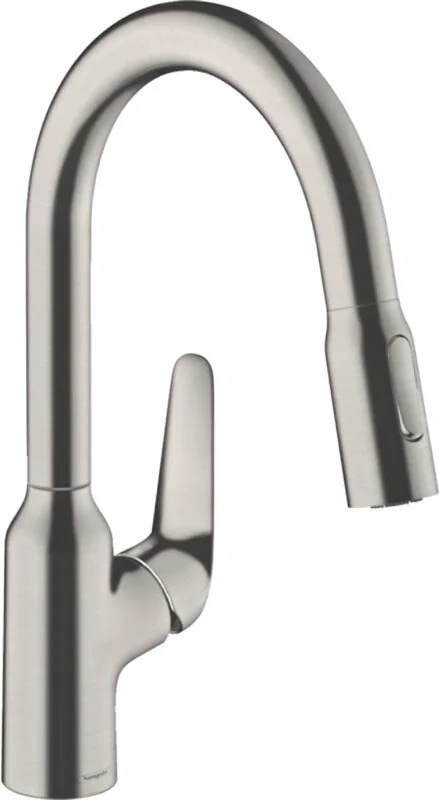 Смеситель для кухни Hansgrohe Focus M42 сталь, современные, hi-tech - фото 3