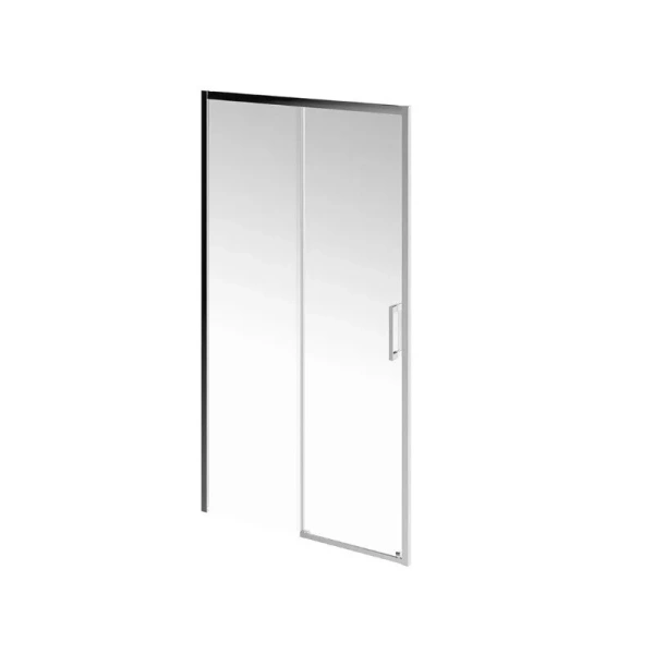 Душевая дверь в нишу Kerama Marazzi Vetro 110 см профиль хром - фото 1