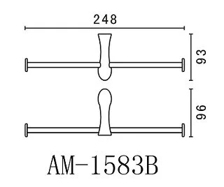 Бумагодержатель-полотенцедержатель Art&Max Elegant AM-1583B - фото 2