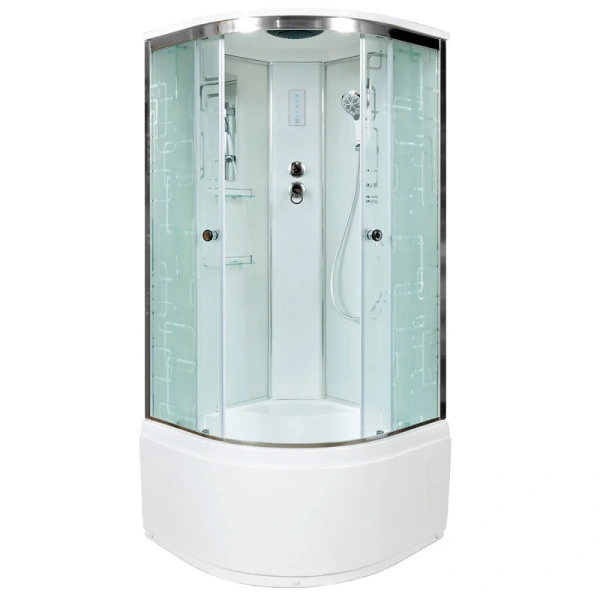 Душевая кабина Deto EM 80x80 см с освещением - фото 4