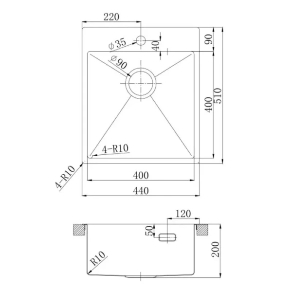 Мойка для кухни Lemark Janga 44 см сталь - фото 2