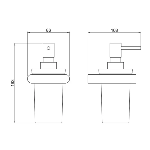 Дозатор для мыла Timo Luiro черное золото - фото 2