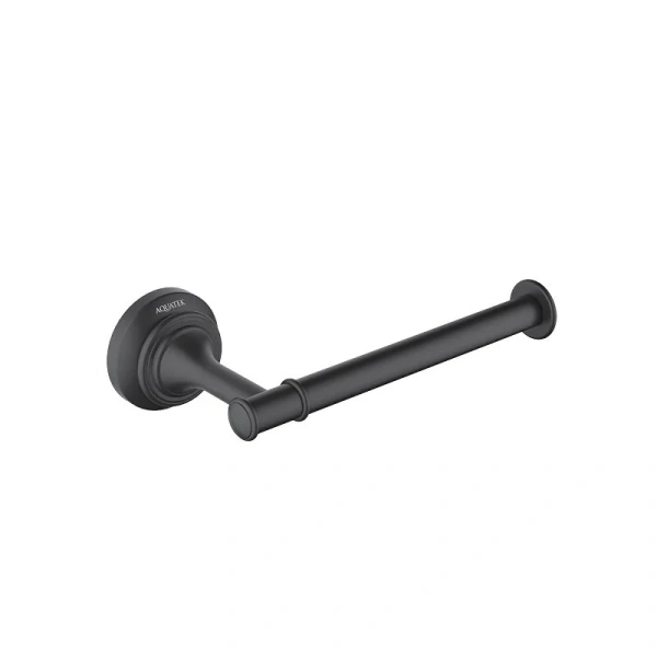 Бумагодержатель Акватек Классик черный матовый - фото 1