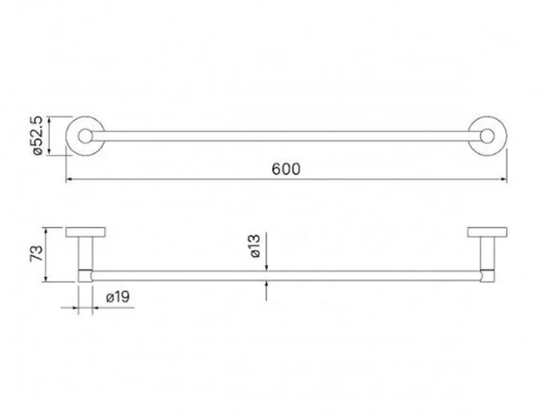 Полотенцедержатель IDDIS Sena одинарный - фото 2