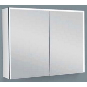 Зеркальный шкаф с подсветкой Cezares 90 см с двумя распашными дверьми
