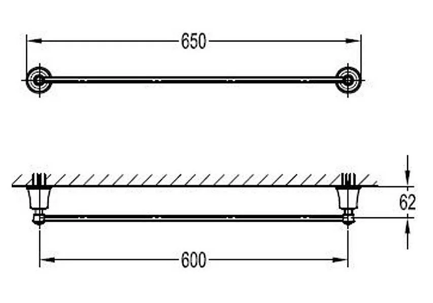 Полотенцедержатель Cezares Liberty хром - фото 2