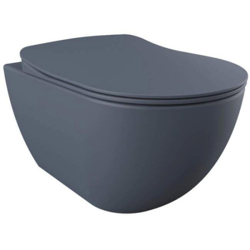 Унитаз подвесной Creavit Free базальт матовый - фото 9