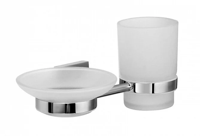 Стакан для ванной IDDIS Edifice матовое стекло - фото 1