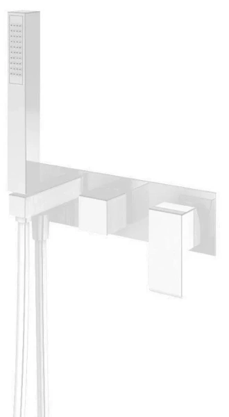 Смеситель для душа Cezares Porta белый матовый - фото 2