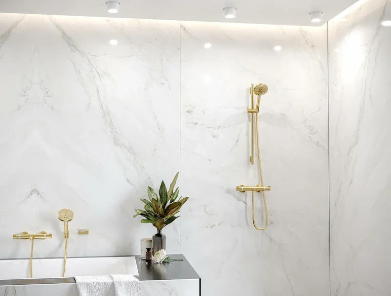 Смеситель для ванны Hansgrohe Ecostat термостатический, хром - фото 4