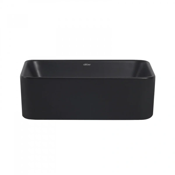 Раковина Abber Rechteck 40,5 см черная матовая, черные - фото 4