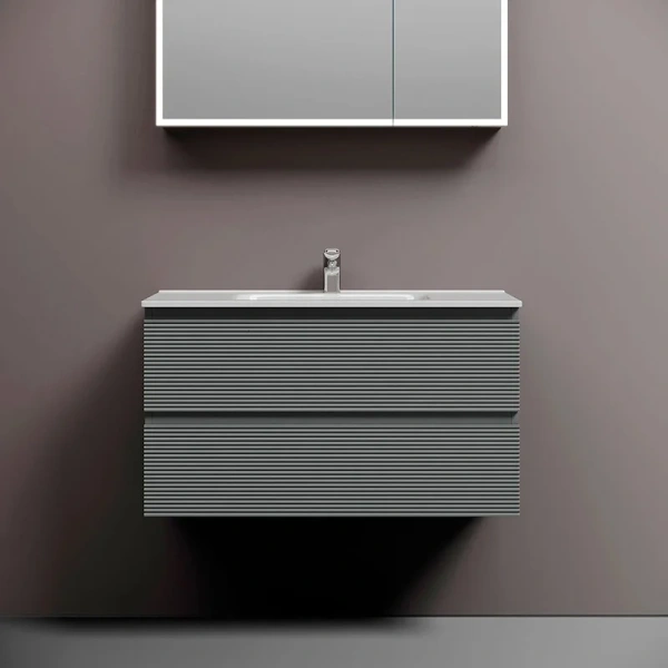 Тумба под раковину подвесная Sancos Folk 90 см Ergraut Soft, подвесная, пристенная - фото 4