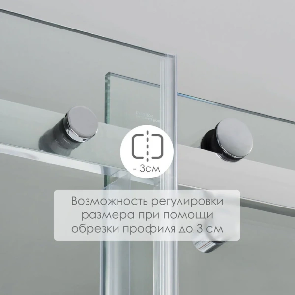 Душевая дверь WasserKRAFT Vils 120 см профиль хром, по запросу - фото 8