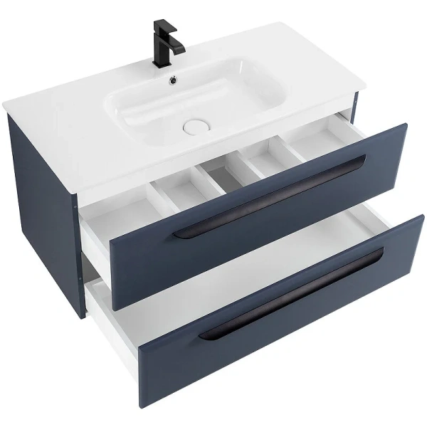 Тумба под раковину подвесная Cezares Eco 80 см Grafito, подвесная, пристенная - фото 4