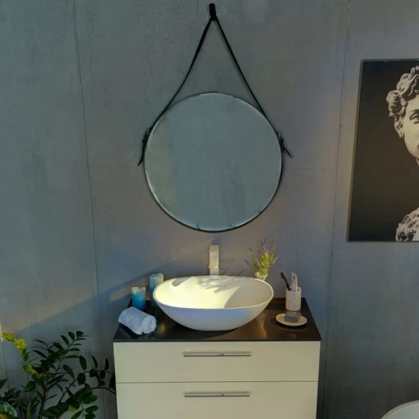 Раковина Montebianco Loreto Cinque 55 см белая матовая, из камня - фото 7