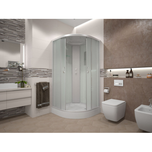 Душевая кабина Erlit Comfort ER3510P-C 100х100 см угловая, с раздвижными дверьми - фото 6