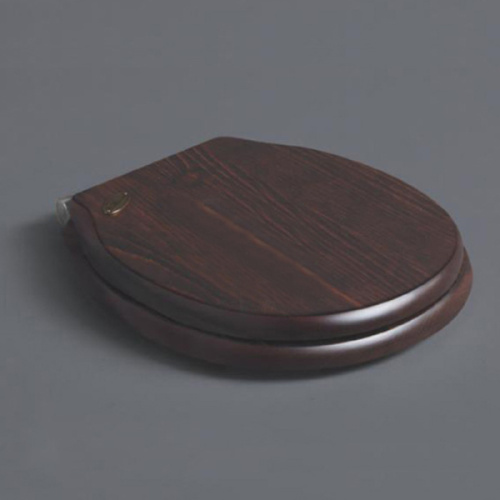 Крышка-сидение Simas Londra орех, петли хром, в наличии - фото 2